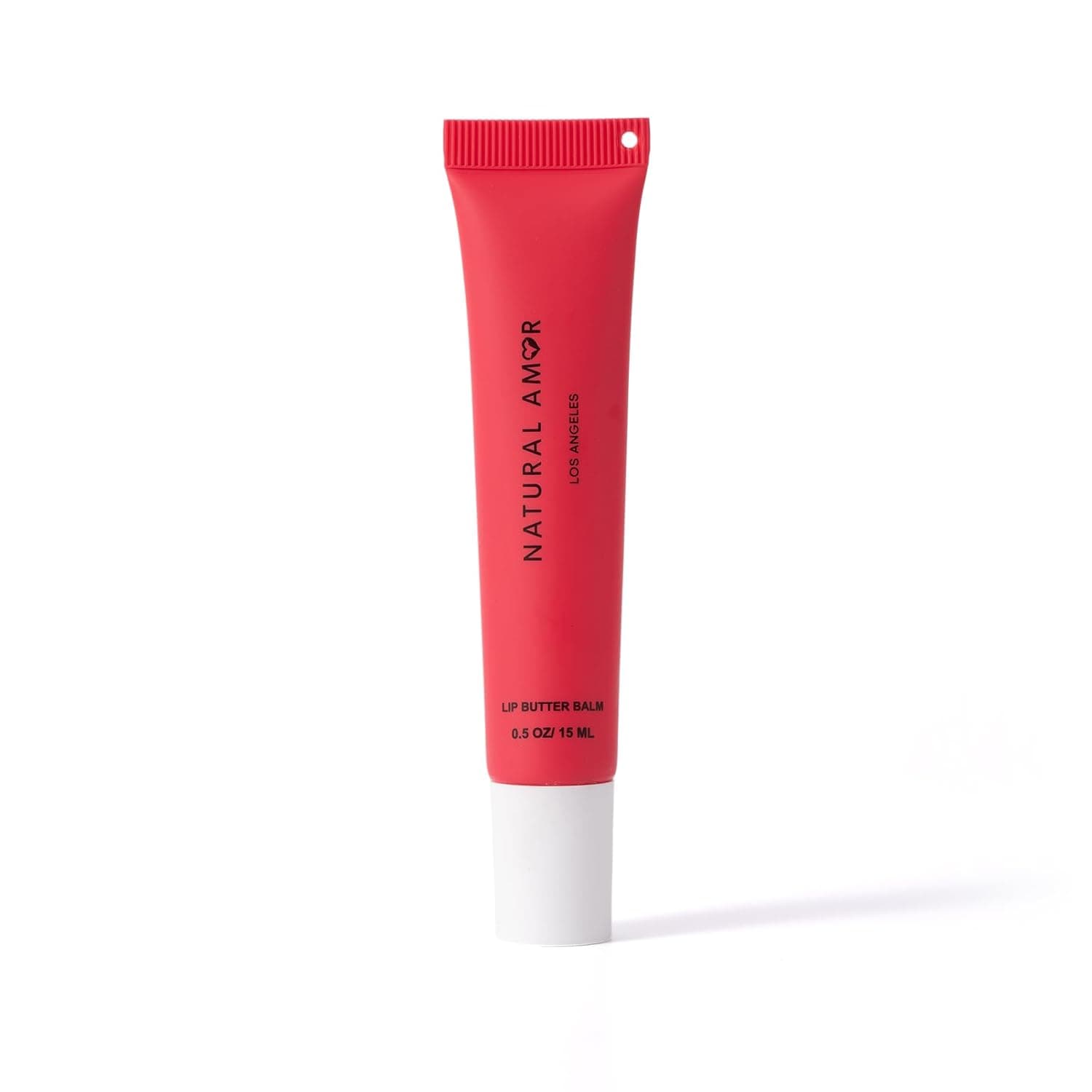 Shimmer Peptide Lip Butter Balm, Glossy Lip Moisturizer with Keychain Hole, Lightweight Shine Finish, Portable Lip Balm for Daily Use, Berry Flush