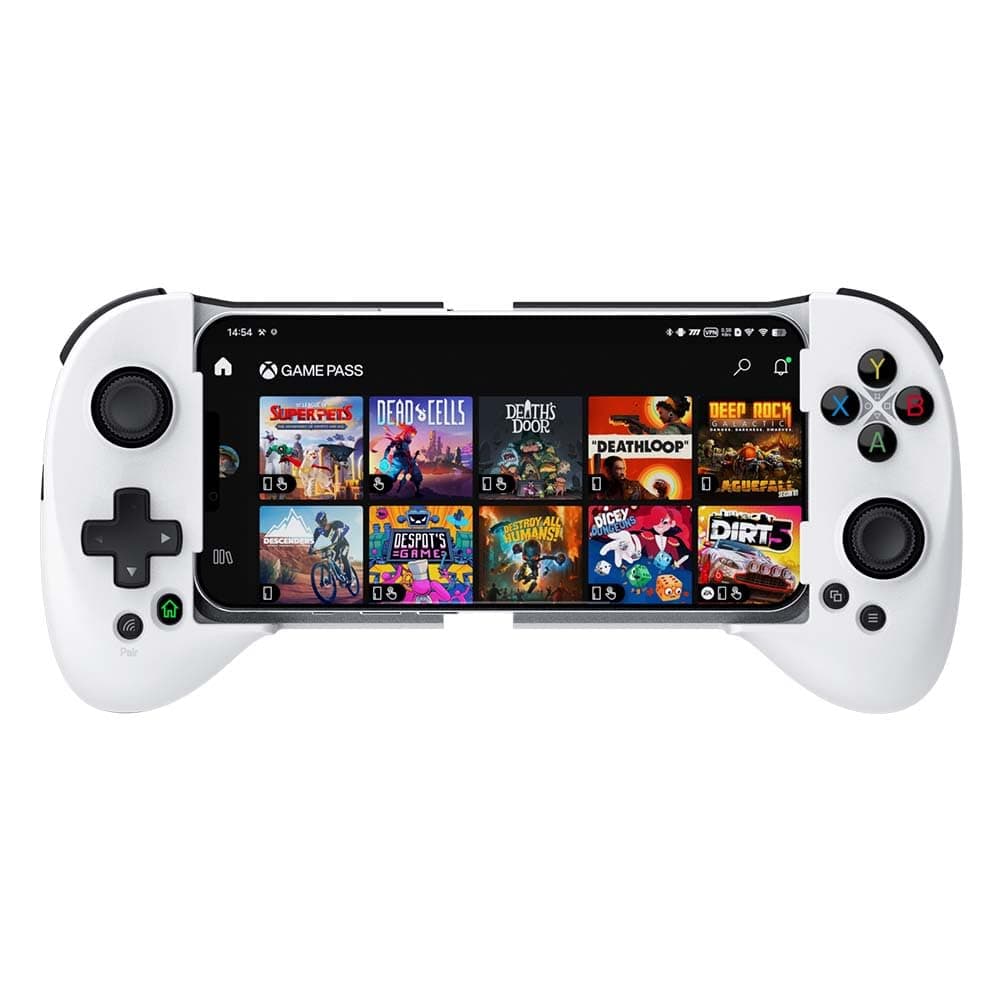 ShanWan Mobile Game Controller for iphone/Android with PHONE CASE Support, Bluetooth Wireless Gamepad - PS Remote Play, Xbox Cloud, Steam Link, GeForce NOW, MFi Arcade Games-Long Battery Life