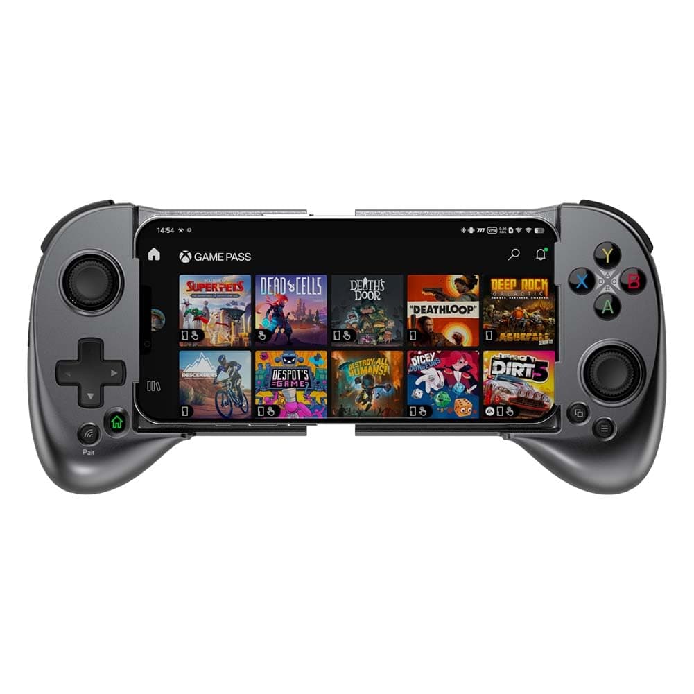 ShanWan Mobile Game Controller for iphone/Android with PHONE CASE Support, Bluetooth Wireless Gamepad - PS Remote Play, Xbox Cloud, Steam Link, GeForce NOW, MFi Arcade Games-Long Battery Life