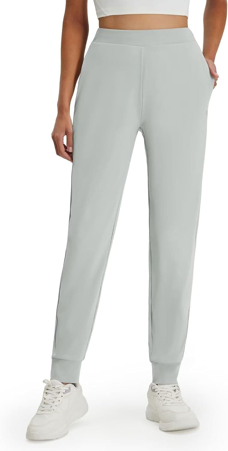 M MAELREG Womens Joggers with Pockets 26"/28"/30" Stretch Drawstring Tapered Running Sweatpants for Women Golf Lounge Workout