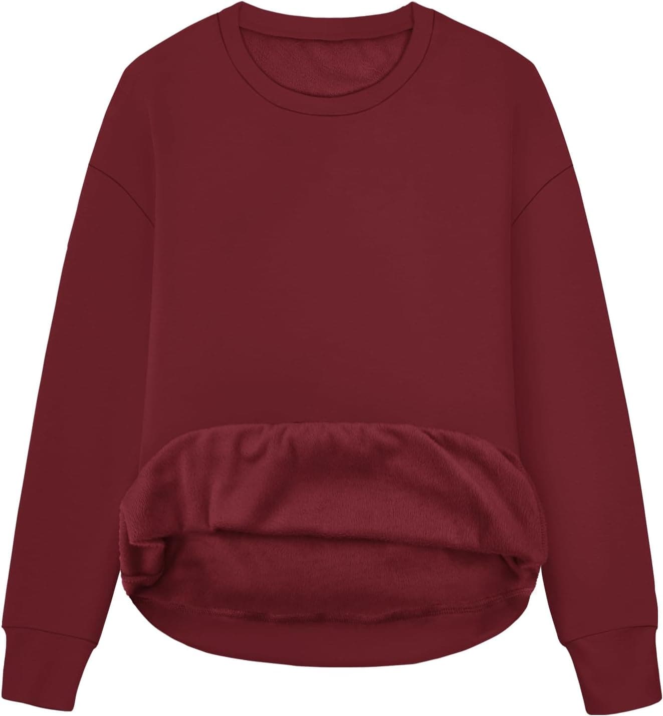 STOLKISS Women Fleece Lined Sweatshirt Casual Crew Neck Pullover Sweatshirt Loose Soft Long Sleeve Fall Winter Sweaters 2026 - image 1