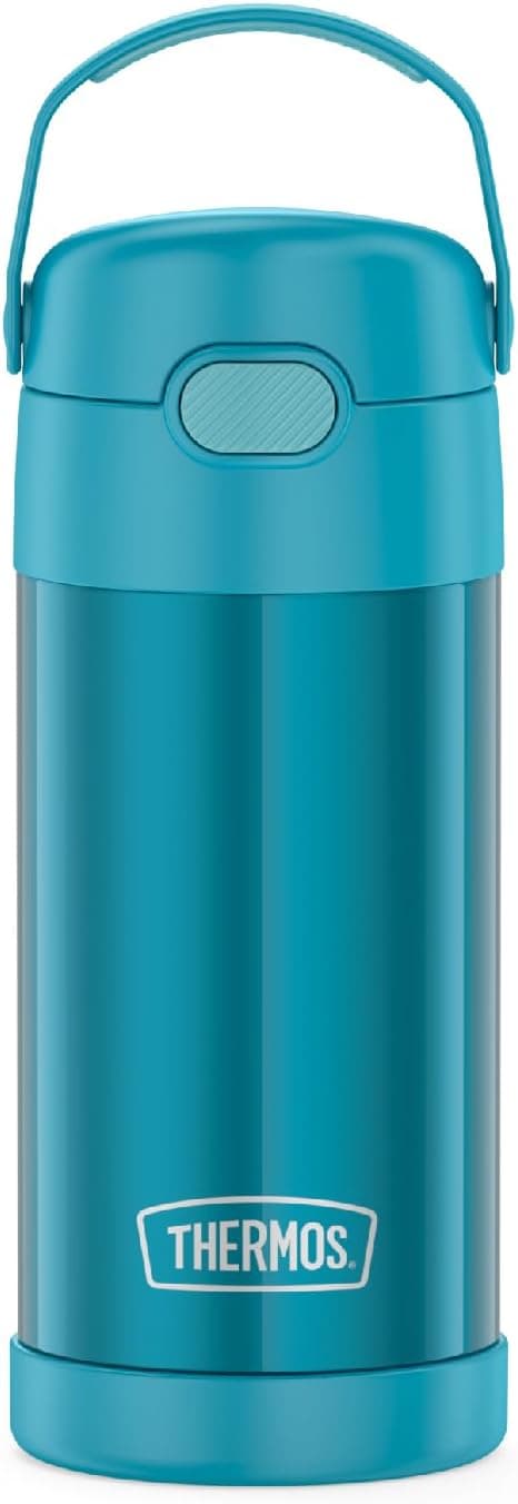 THERMOS FUNTAINER Water Bottle with Straw, 12oz, Teal - image 1