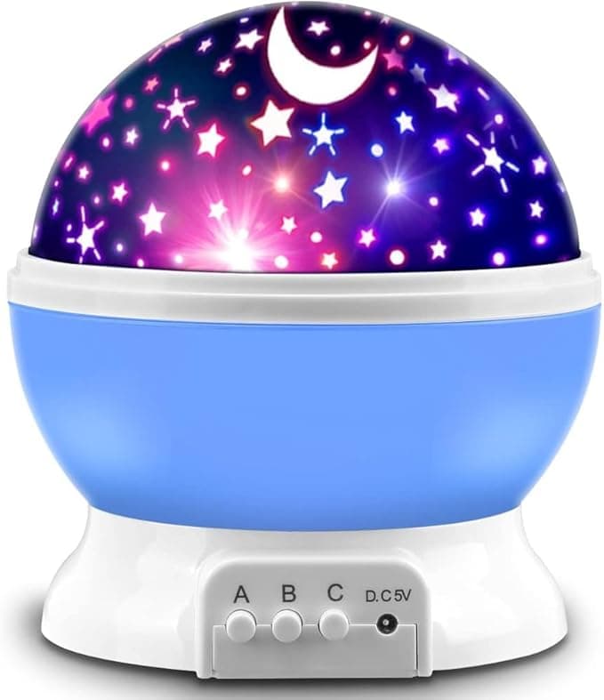 Toys for 1-10 Year Old Girls,Star Projector for Kids 2-9 Year Old Girl Gifts Toys for 3-8 Year Old Gifts for 4-7 Year Old Boys Birthday Gifts Stocking Stuffers for Kids (A Pink) (Blue) - image 1