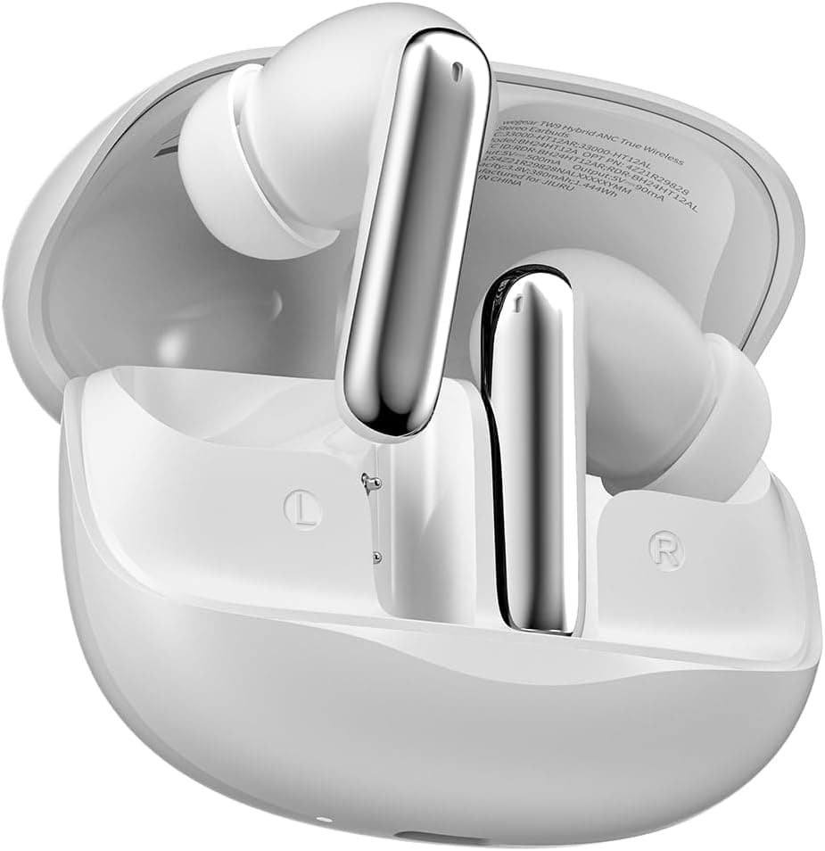 wegear Hybrid Active Noise Cancelling Wireless Earbuds, 6 Mics AI Clear Calls, 12mm Drivers Deep Bass Stereo Sound, 30H Playtime, True Wireless Earbuds, Bluetooth 5.4 Ear Buds, Comfort Fit (White) - image 1