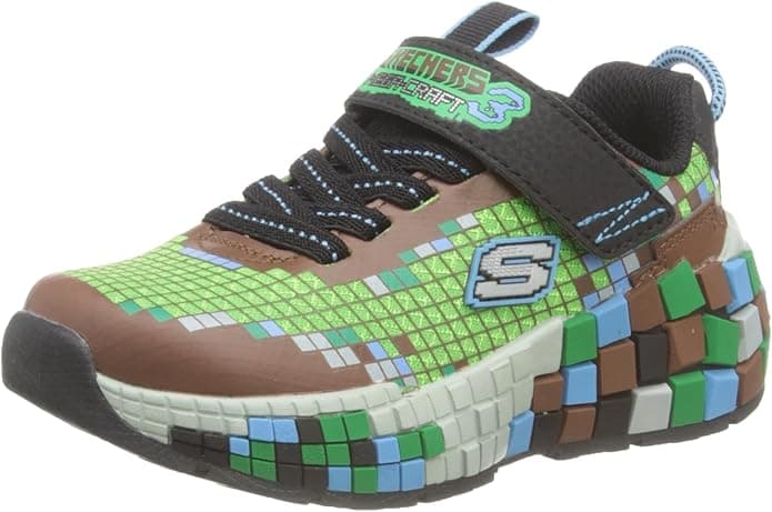 Skechers Unisex-Child Mega-Craft 3.0 Sneaker – Brown/Multi (13 Little Kid)