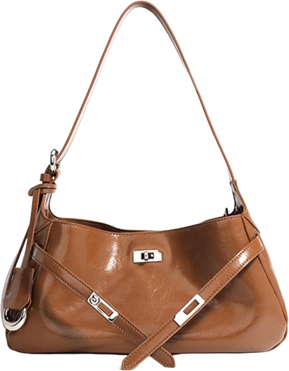 Genuine Leather Hobo Bag for Women, Slouchy tote Bags Purse Shoulder bag