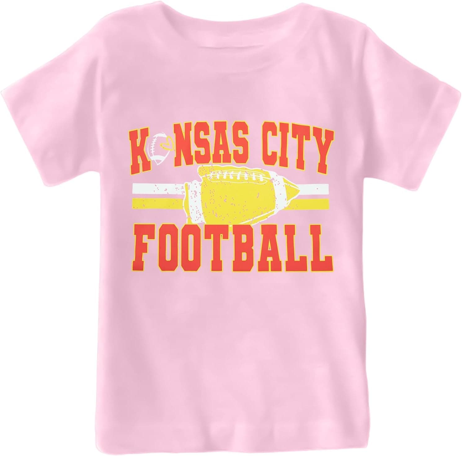 Football Shirts for Girls Boys Game Day Shirt Softball Season Kids Tee Print Short Sleeve Top - image 1