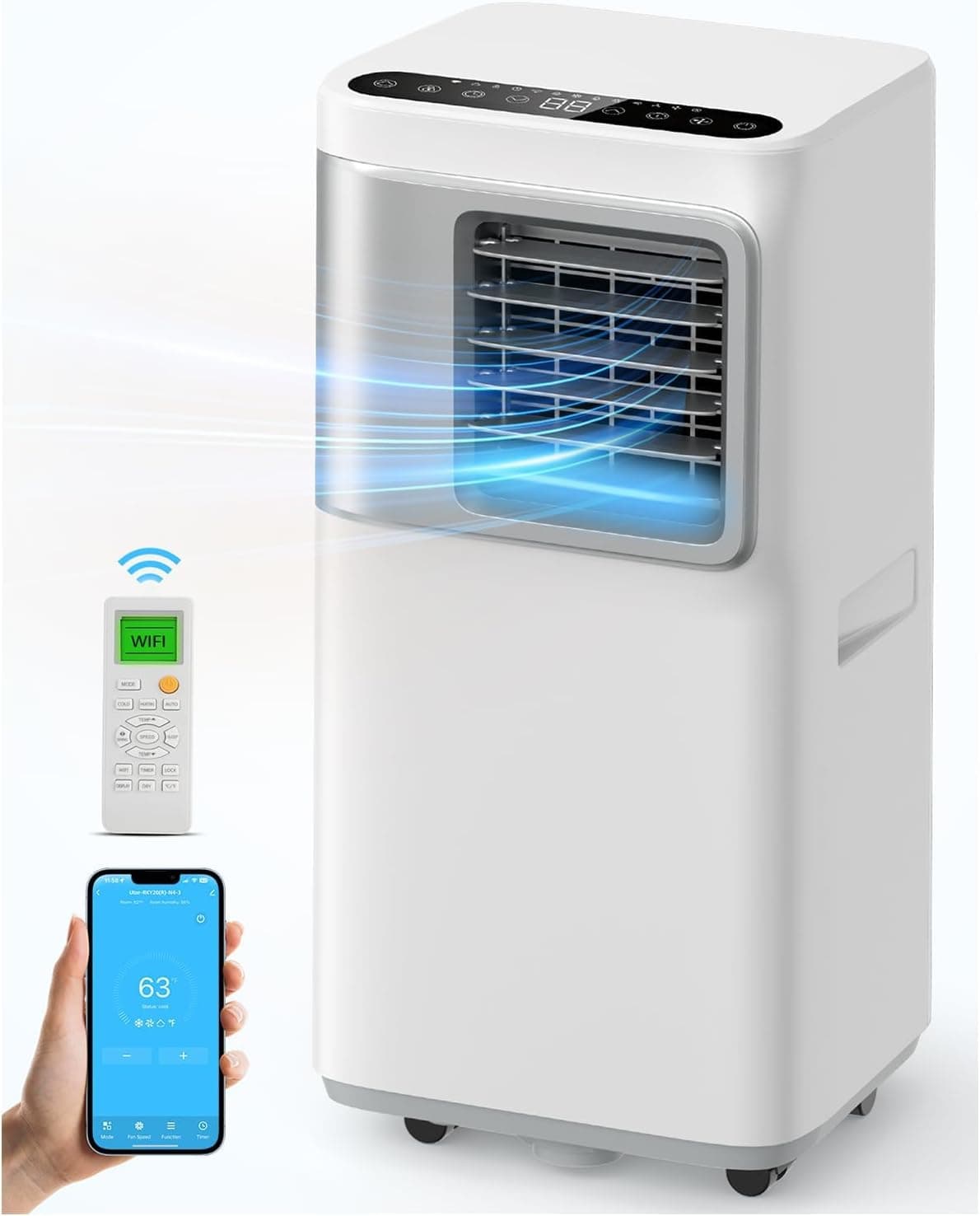 16000 BTU 5‑in‑1 Smart Portable Air Conditioner (Cools up to 730 sq.ft) - image 1