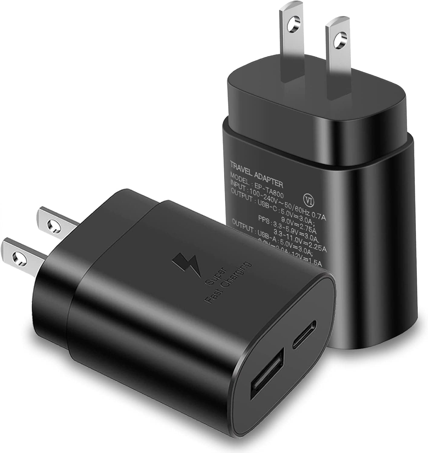 USB C Wall Charger, 25W Super Fast Charger Type C Charger Block for Samsung Galaxy S25/S24/S23/S23 Ultra/S23+/S22/S22 Ultra/S22+/S21/S20/Note 20/Note 10//10 Plus,Z Fold 3 5G/Flip 4/3