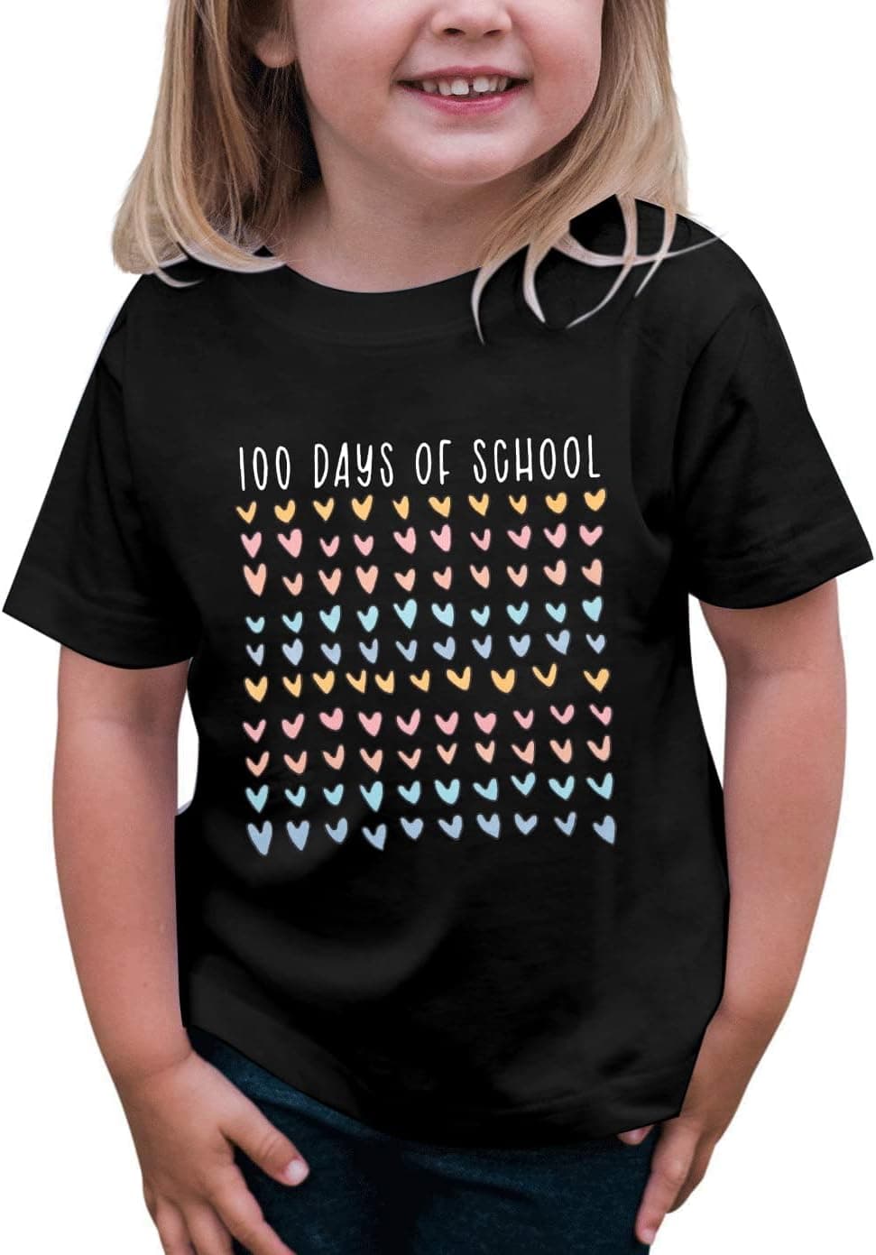 BANGELY 100 Days of School Shirts for Kids Back to School Graphic Tee 100 Days Celebration Tshirt Elementary Student Gift - image 1