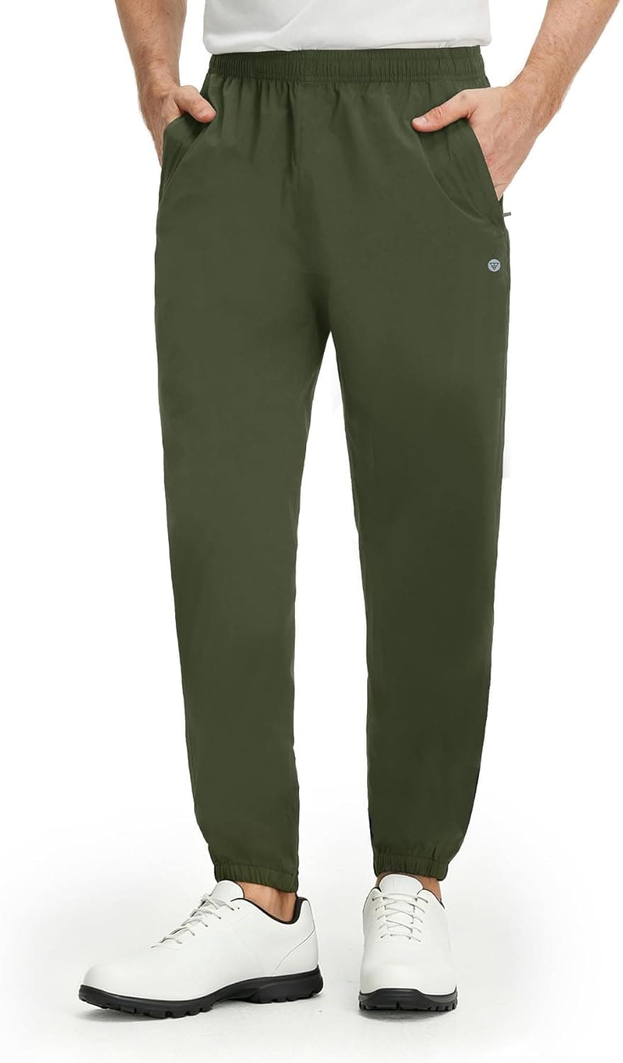 M MAELREG Mens Golf Rain Pants, Waterproof Lightweight Outdoor Hiking Jogger with Zipper Pockets - image 1