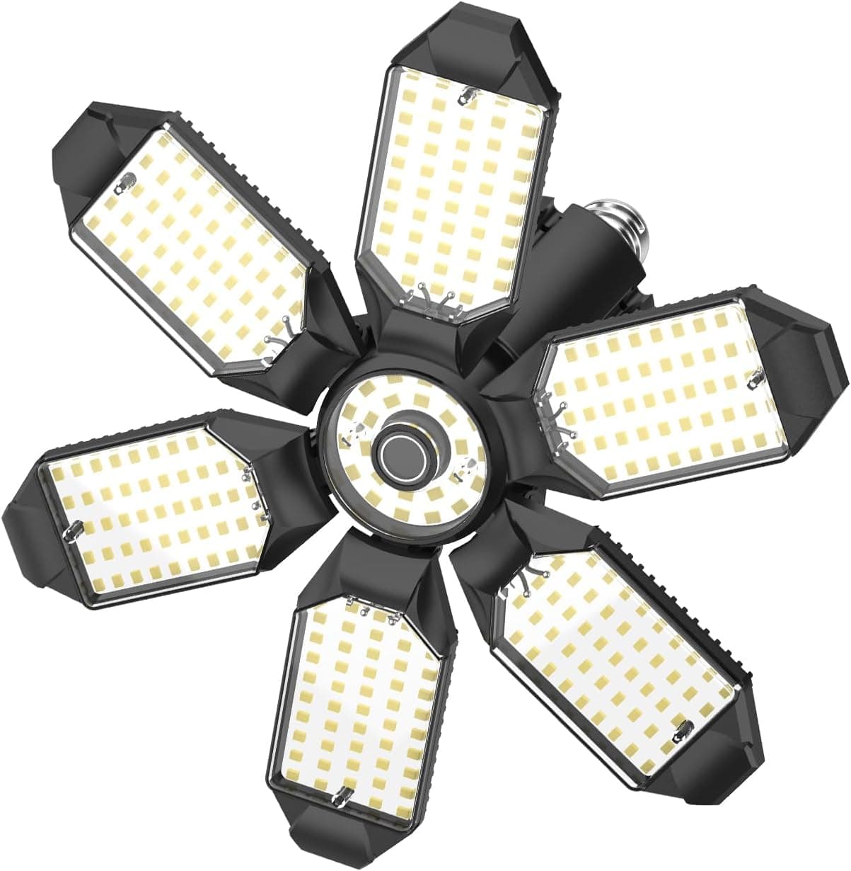 Led Garage Lights 1 Pack 200W Super Bright Ceiling Led Shop Lights, 6500K, 22000LM Deformable Garage Light Ideal for Basement, Attic and Workshop Commercial Bay Lighting - image 1