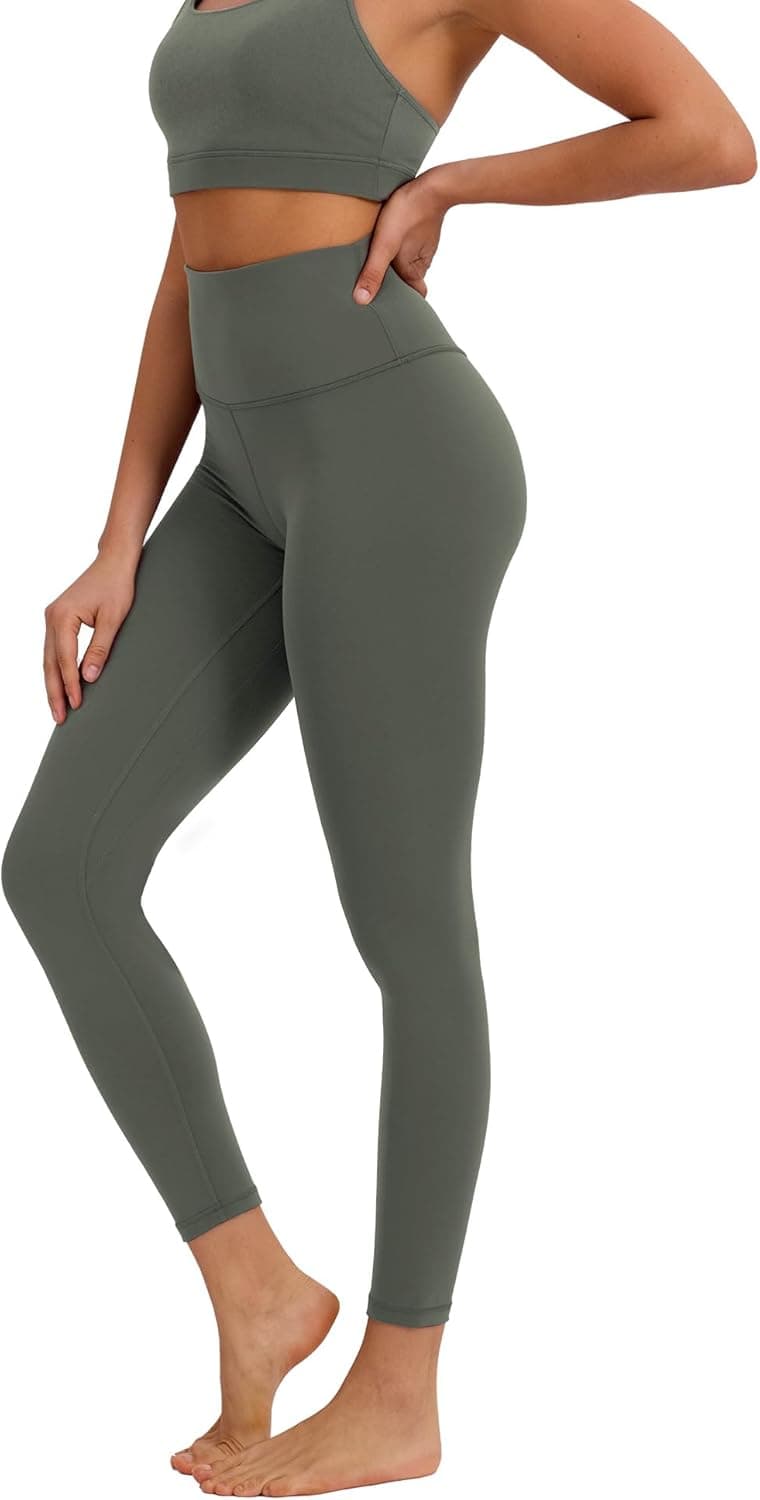 Buttery Soft High Waist Yoga Pants for Women - Tummy Control Workout Leggings Inner Pocket, Squat Proof Gym Running Athletic - image 1