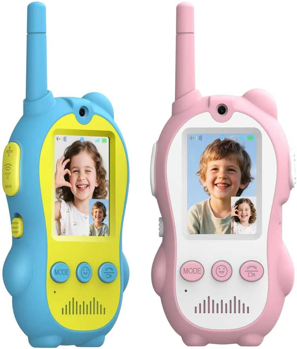 Beslike Video Walkie Talkies for Kids – 2 Pack Rechargeable with Video Call & Voice Changer - image 1