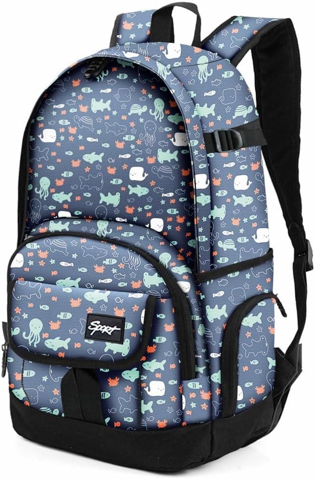 School Backpack Travel Bag for Men & Women Lightweight College Back Pack with Laptop Compartmen - image 1