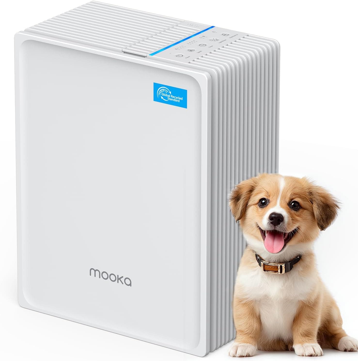Air Purifiers for Home Large Room Up to 1300 Ft², MOOKA HEPA Air Purifier for Home Pets with Washable Pre-Filter, Fragrance, Air Cleaner for Pet Hair Odor in Bedroom, Dorm Room, Office, White - image 1