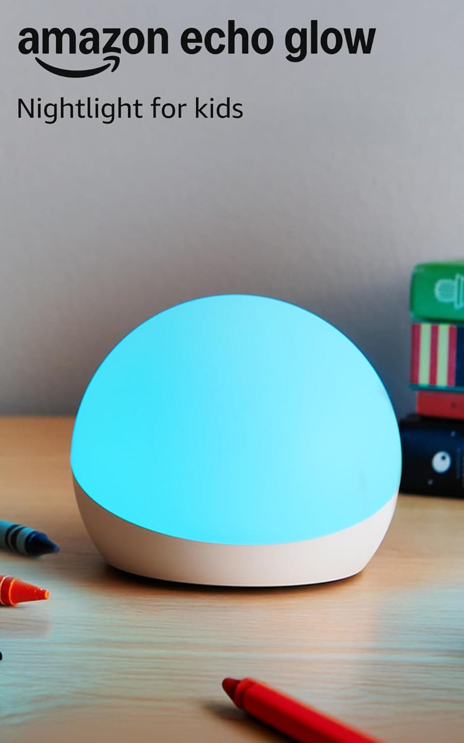 Amazon Echo Glow Smart Night Light for Kids - Voice Controlled Ambient Lighting