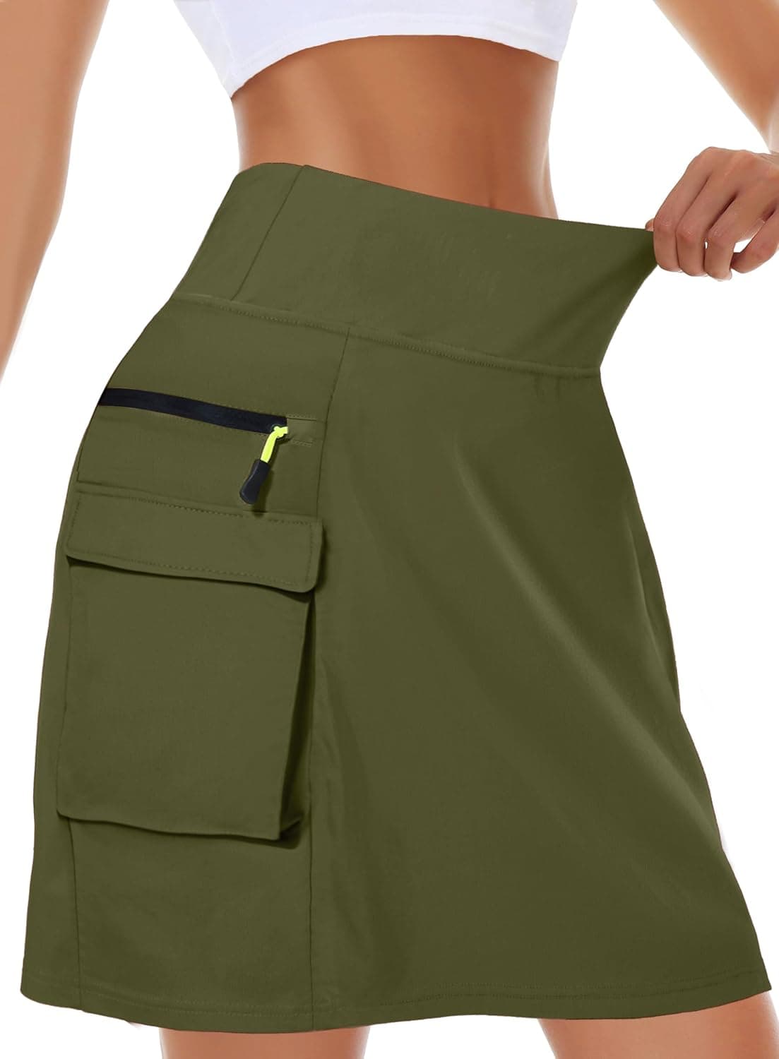 Kimmery Women's Quick Dry Cargo Skirt with 5 Pockets High Waisted Golf Skirts for Casual Hiking - image 1