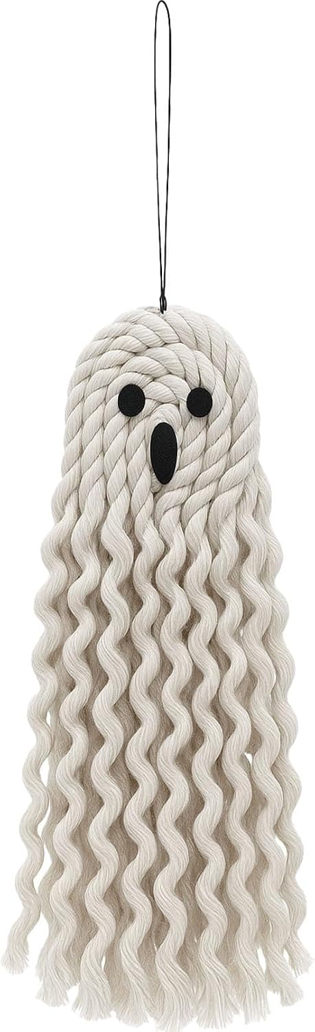 14 inch Handmade Cute Ghost Halloween Decor, Halloween Decorations Indoor & Outdoor Party, Fall Decor Hanging Ornaments for Home Front Door, Window, Wall, Yard, Tree, Car, Garage Door - image 1