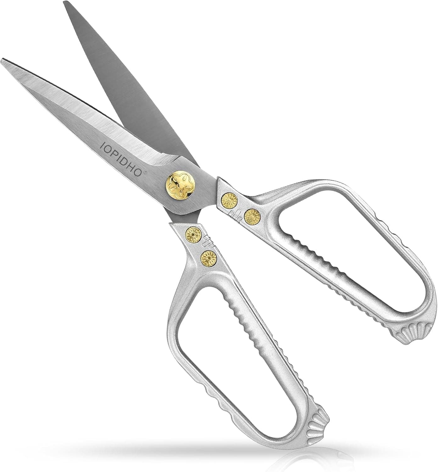 8.5 Inch Heavy Duty Scissors | Japanese Stainless Steel, Multipurpose Utility Sharp Shears, Ambidextrous, Easy Cut Cardboard Carpet Fabric Leather Rope