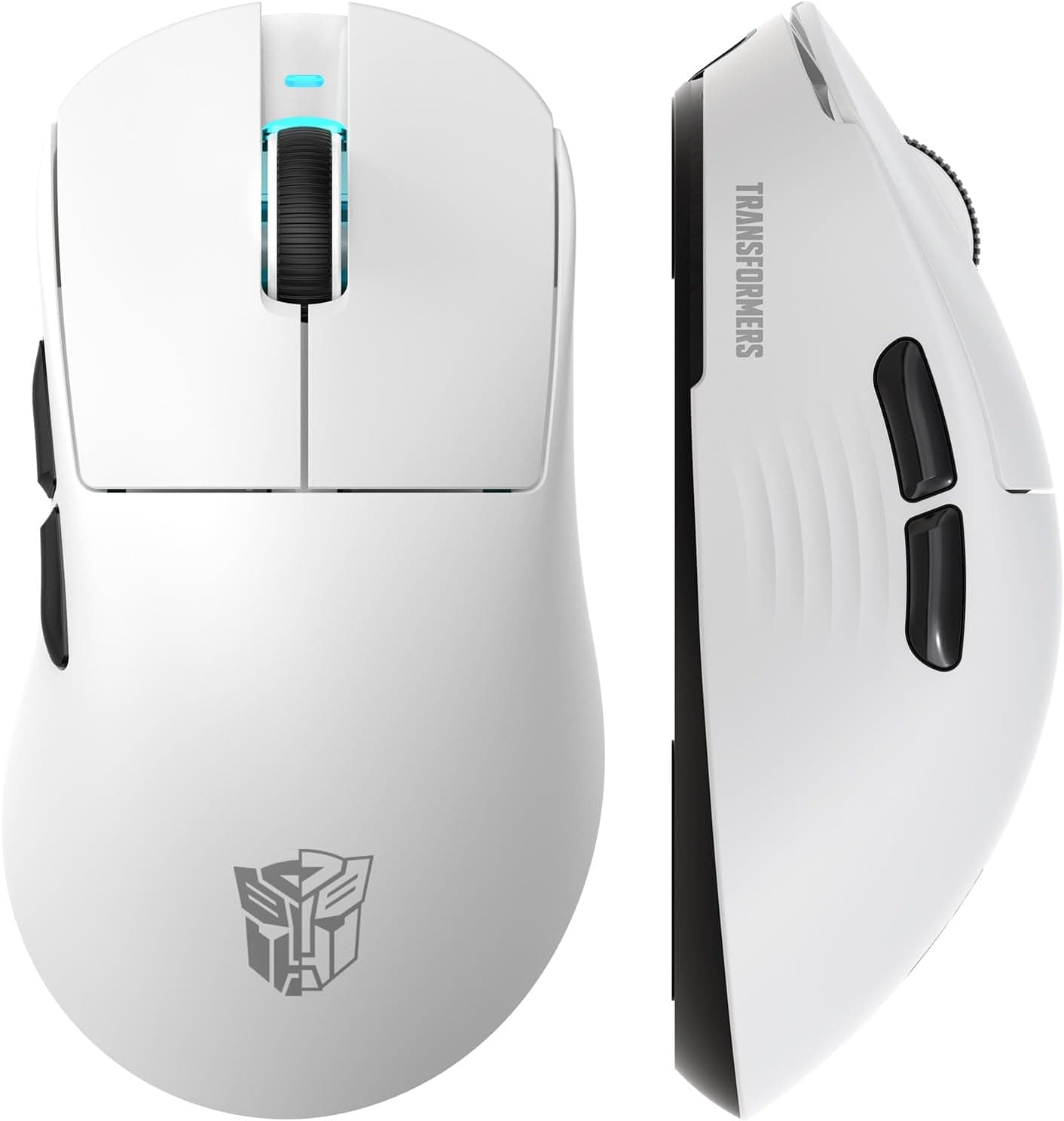 Transformers GM04 63g Lightweight Wireless Gaming Mouse, 12000 DPI, PAW3311 Sensor, 100h Battery Life, 2.4G/USB-C/Bluetooth Wireless Mouse with 5 Programmable Buttons for PC/Mac/Laptop(White) - image 1