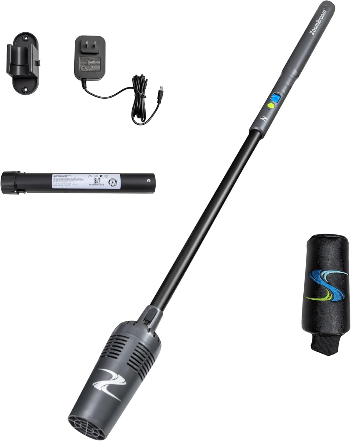 Breeze Lightweight Air Stick Blower – Sleek, Lightweight Air Broom for Precision Cleaning at RVs, Home, Patios, Condos and All Outdoor and Indoor Activities (Headcover Included)