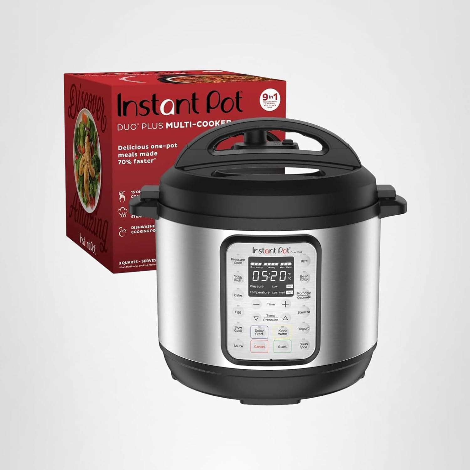 Instant Pot Duo Plus 9-in-1 Multicooker - Ultimate Pressure Cooker for Cooking & Lifestyle