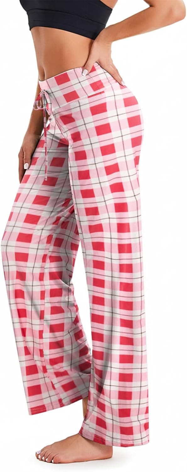 TNNZEET 3 Pack Women's Wide Leg Pants with Pockets - Casual Loose Yoga Trouser Pants Sweatpants Palazzo Lounge Pajama Pants - image 1
