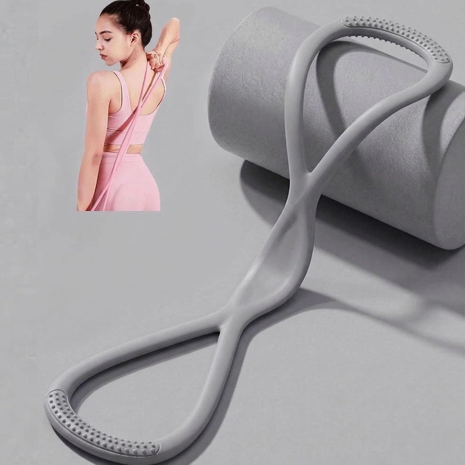 Resistance Bands with Handles,Figure 8 Resistance Band Elastic Fitness Bands Exercise Band for Home Yoga Gym Workout - image 1