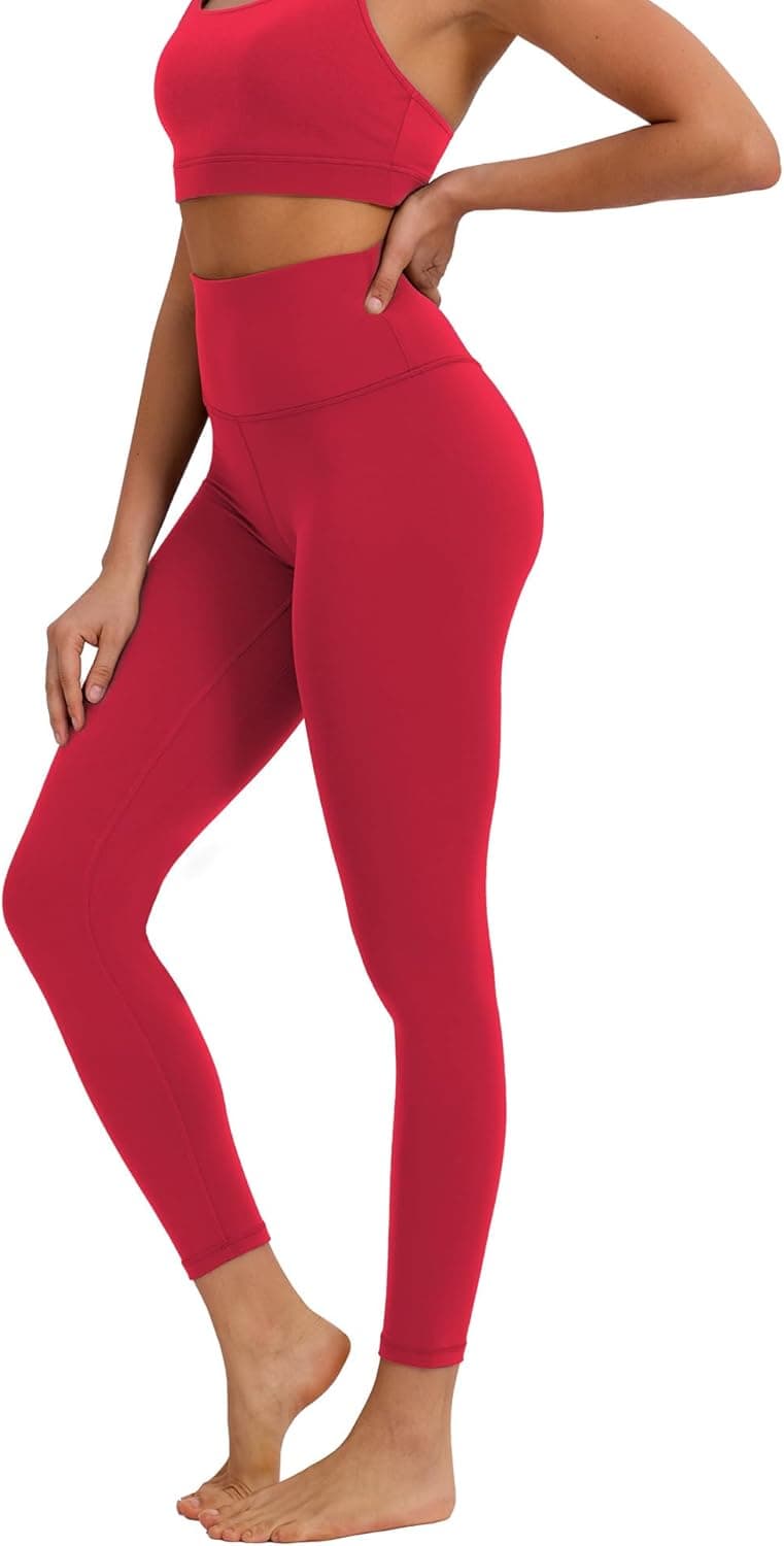 Buttery Soft High Waist Yoga Pants for Women - Tummy Control Workout Leggings Inner Pocket, Squat Proof Gym Running Athletic - image 1