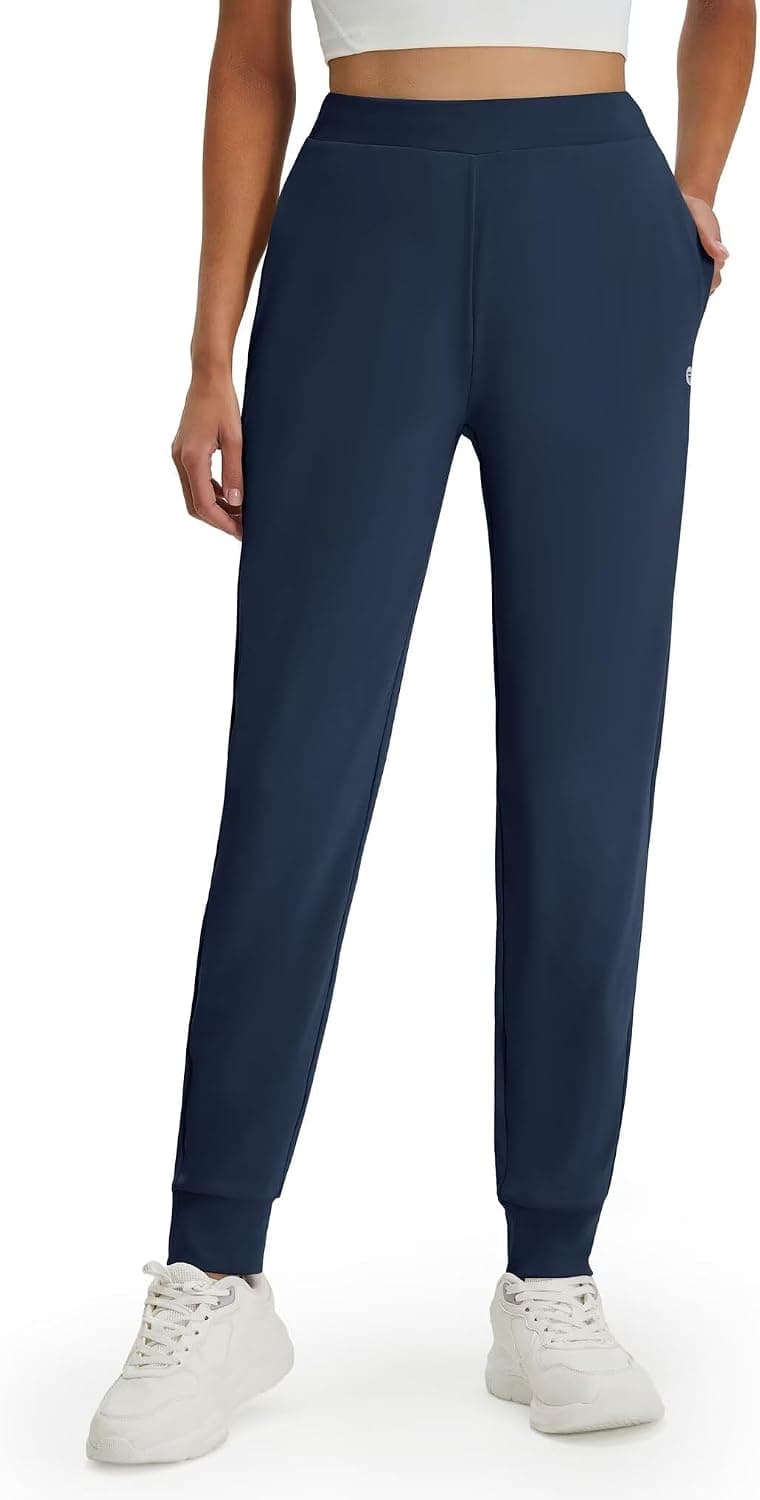 M MAELREG Womens Joggers with Pockets 26"/28"/30" Stretch Drawstring Tapered Running Sweatpants for Women Golf Lounge Workout