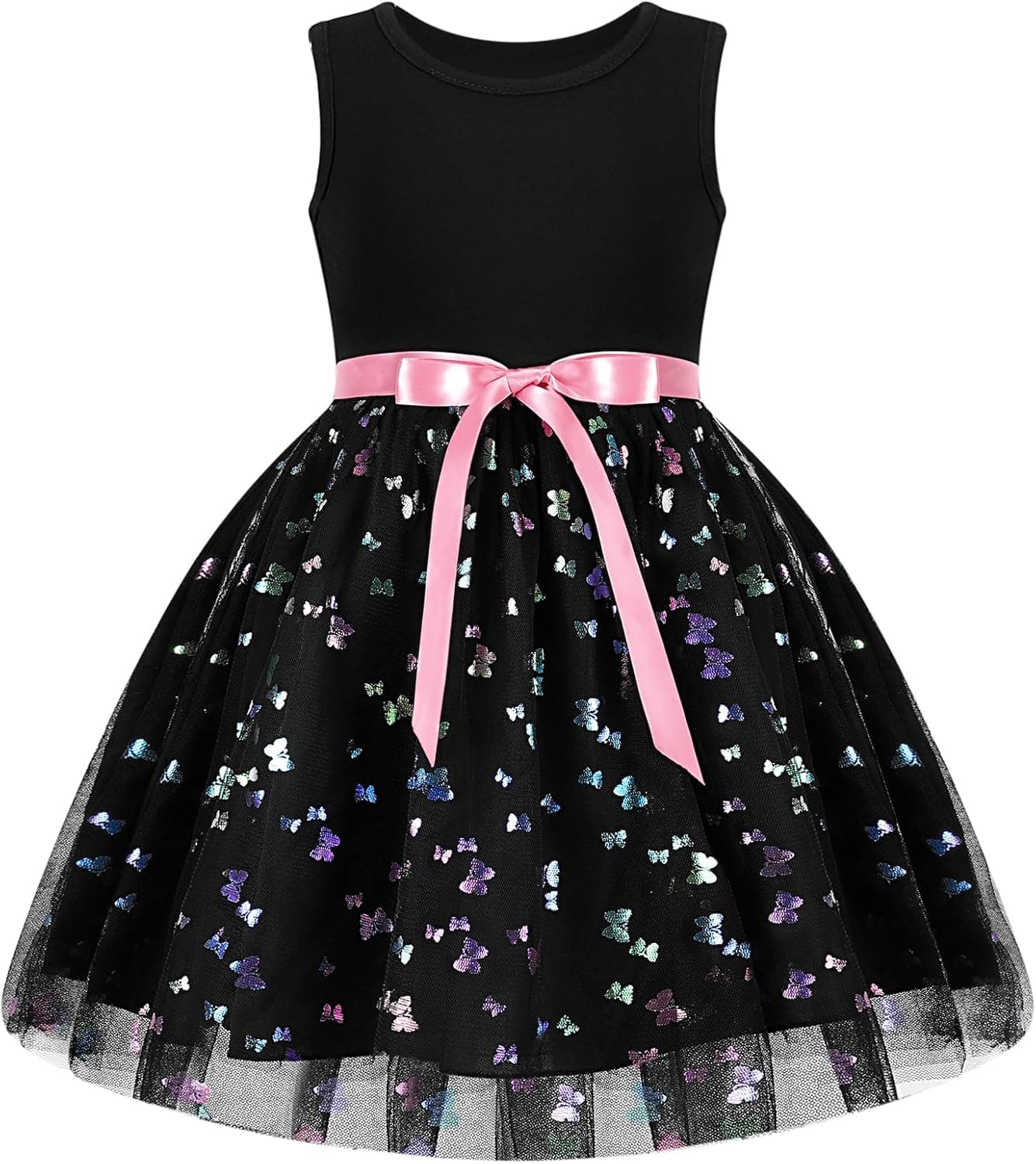 Toddler Tulle Dress Little Girls Summer Sleeveless Dresses Kids Tutu Princess Party Formal Sundress 2-8Y - image 1