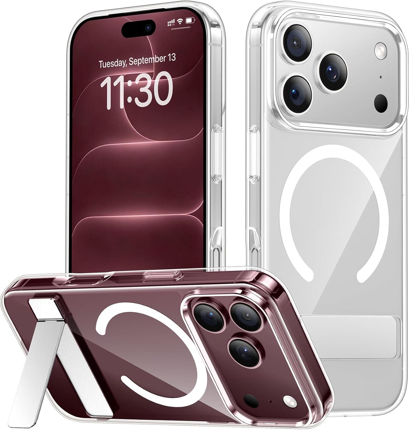 SPIDERCASE Magnetic Clear Phone Case for iPhone 18 Pro Max / 17 Pro Max