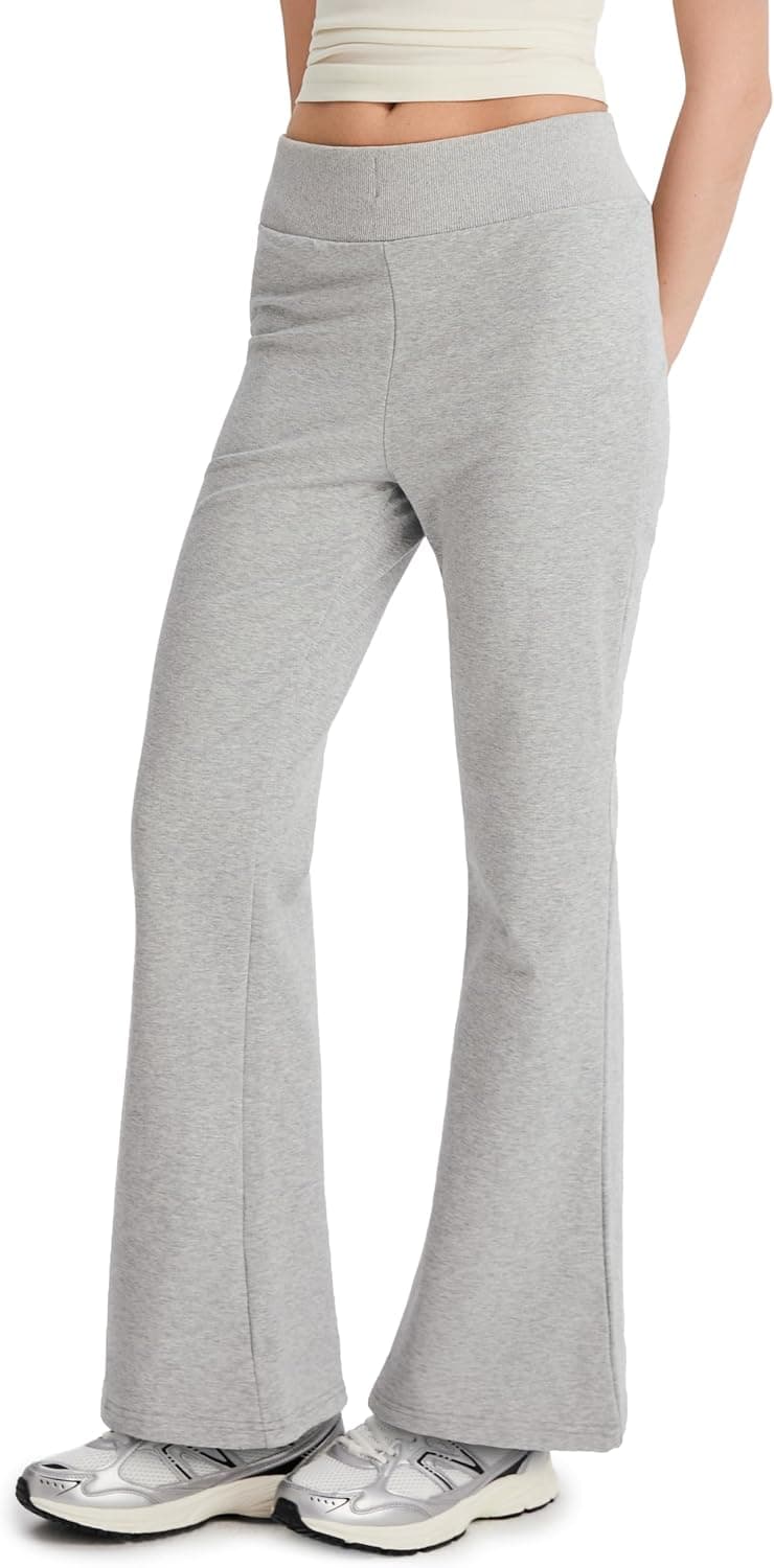 Orolay CHIIONE Women's Flare Sweatpants High Waisted Cotton Blend Bell Bottom Yoga Pants Soft Drawstring Bootcut Lounge Pants - image 1