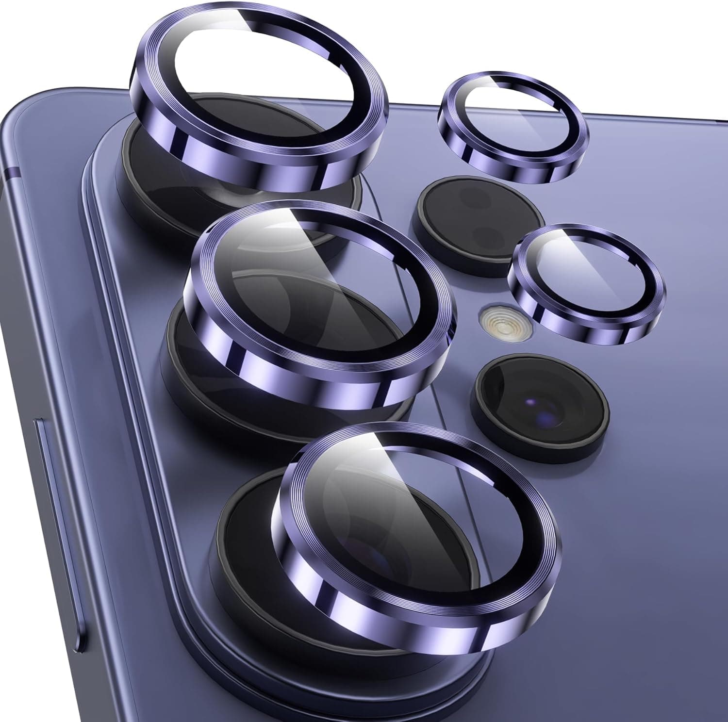 Camera Lens Protector for Samsung Galaxy S26 Ultra, [5X Stronger] Individual Metal Ring Tempered Glass Camera Cover for Galaxy S26 Ultra Accessories, Anti Scratch, 1 Set