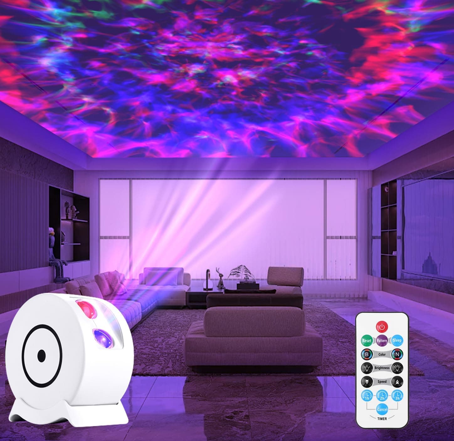 Incamity Galaxy Projector – 41 Lighting Modes Star & Nebula Night Light with Remote