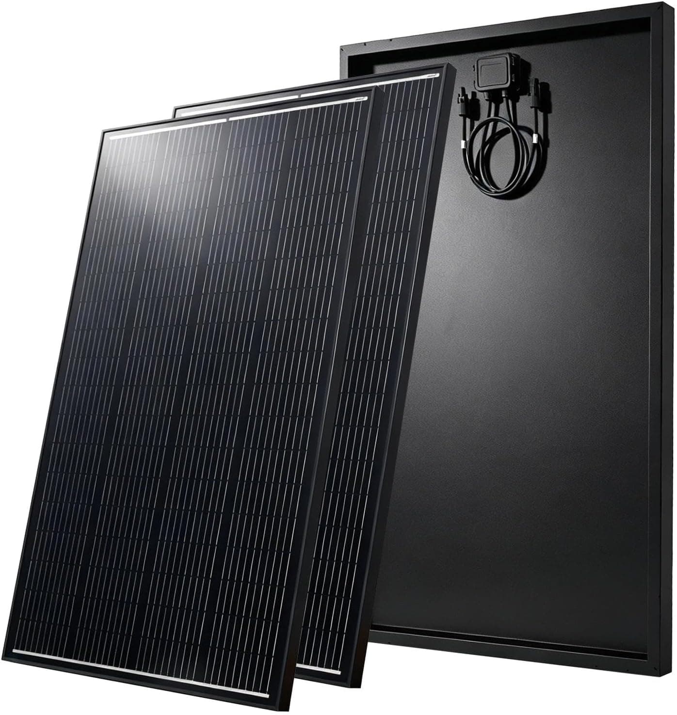 400W Solar Panel 12Volt/24 Volt 25% High-Efficiency Monocrystalline PV Module Power Charger for RV Camper Vehicle Caravan and Other Off Grid Applications - 2-Pack 200W