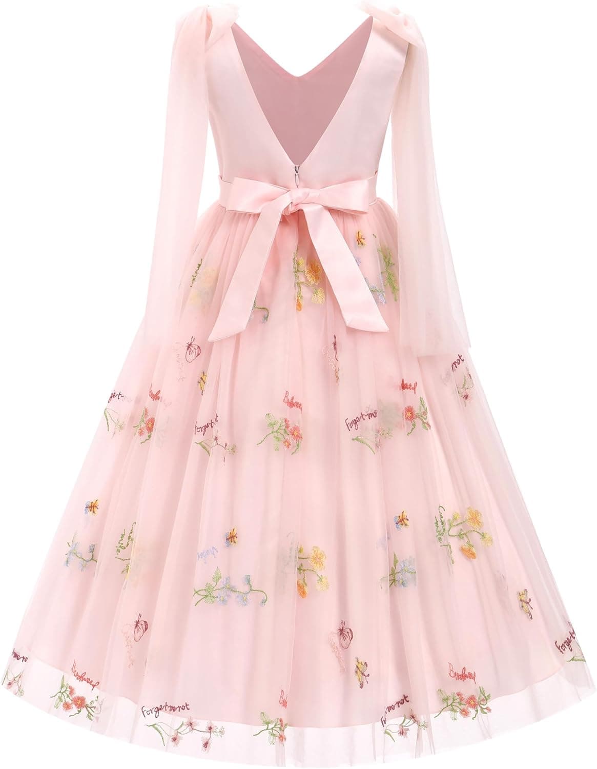 Flower Girl Dress Sleeveless Satin Princess Dress for Birthday Wedding Party Formal Pageant Dresses for Girls