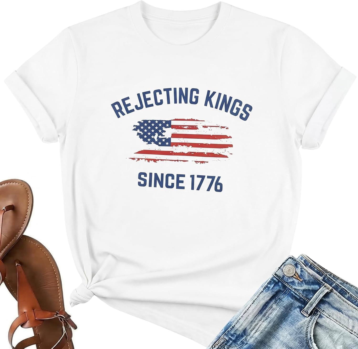 American Shirts for Women 1776 Shirt 250 Anniversary USA Top 4th of July Patriotic T-Shirt America Flag Graphic Tee