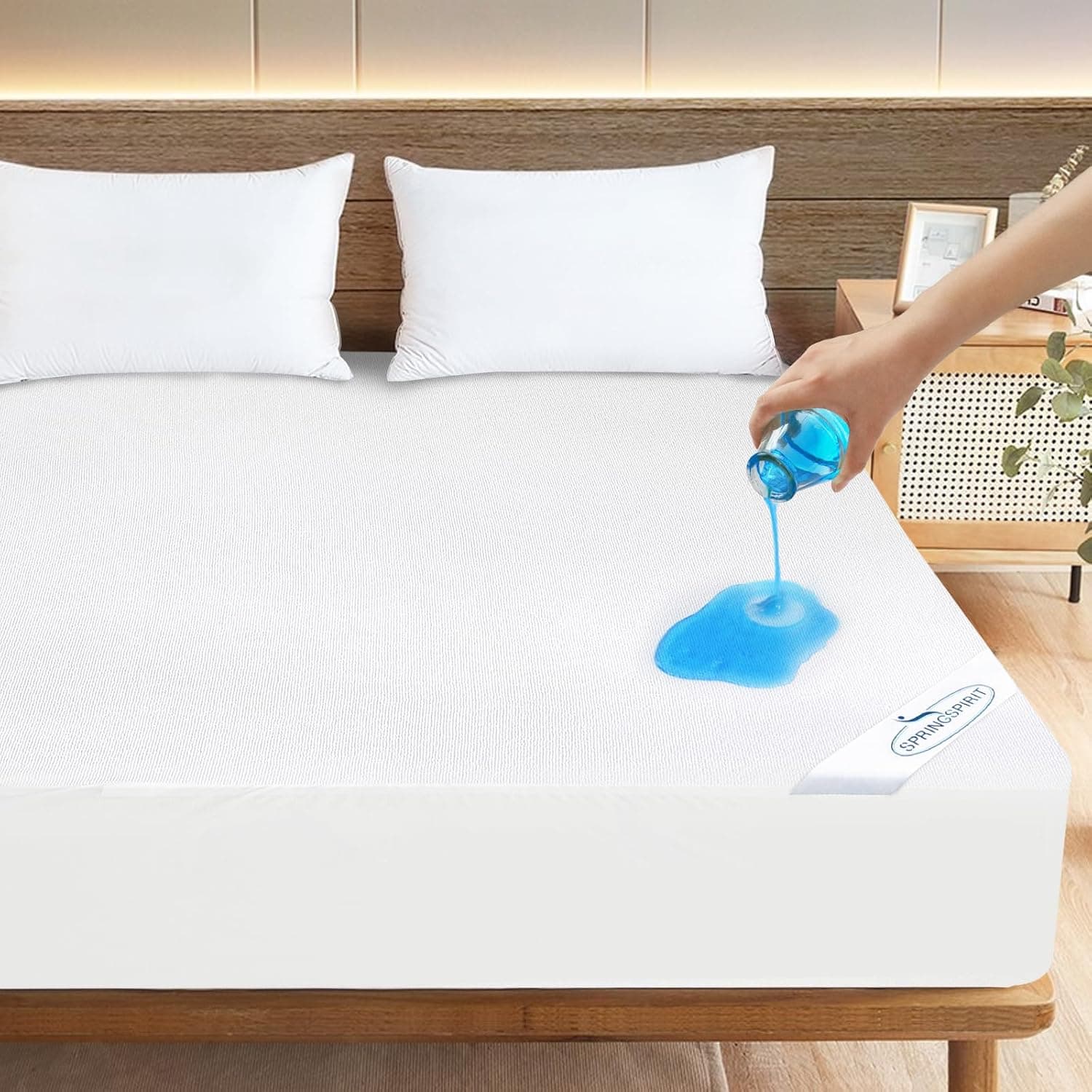 Twin XL Size Mattress Protector Waterproof,Absorbent Fitted Sheet | up to 14" Deep Pocket,Mattress Cover Twin Extra Long Size Bed Sheets,Terry Machine Wash Protection Mattress Protector - image 1