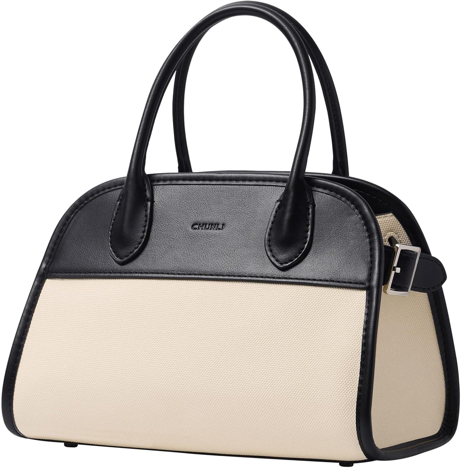PU Leather Satchel Bag for Women, Fashion Top Handle Bags Zipper, Crossbody Purse for Casual Traveling Work Business - image 1