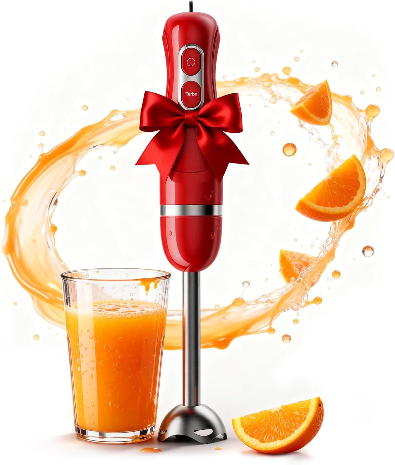 Turelar Immersion Blender Corded 400W, 2 Speed, Emulsifier, Blend, BPA-Free - image 1