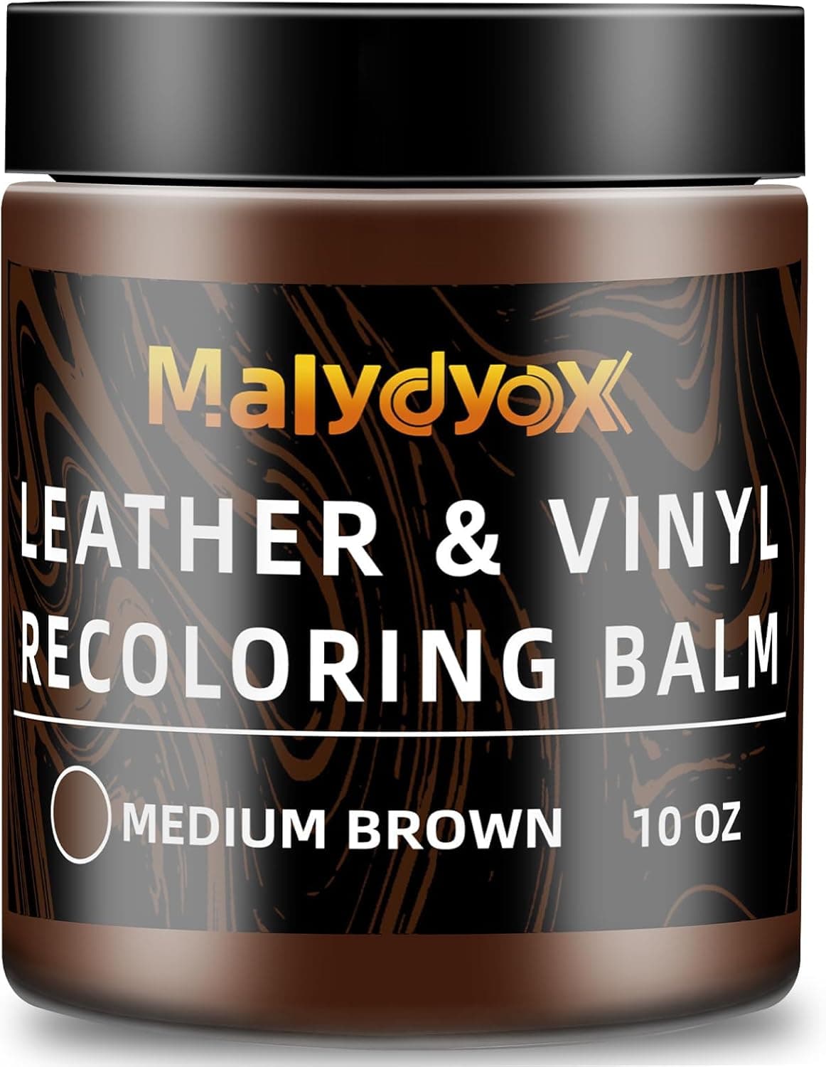 Leather Recoloring Balm, 10 oz Leather Color Restorer Conditioner, Leather Color Repair Patch, Leather Restorer for Couches, Leather Color Repair Kits for Furniture, Sofa (Medium Brown)