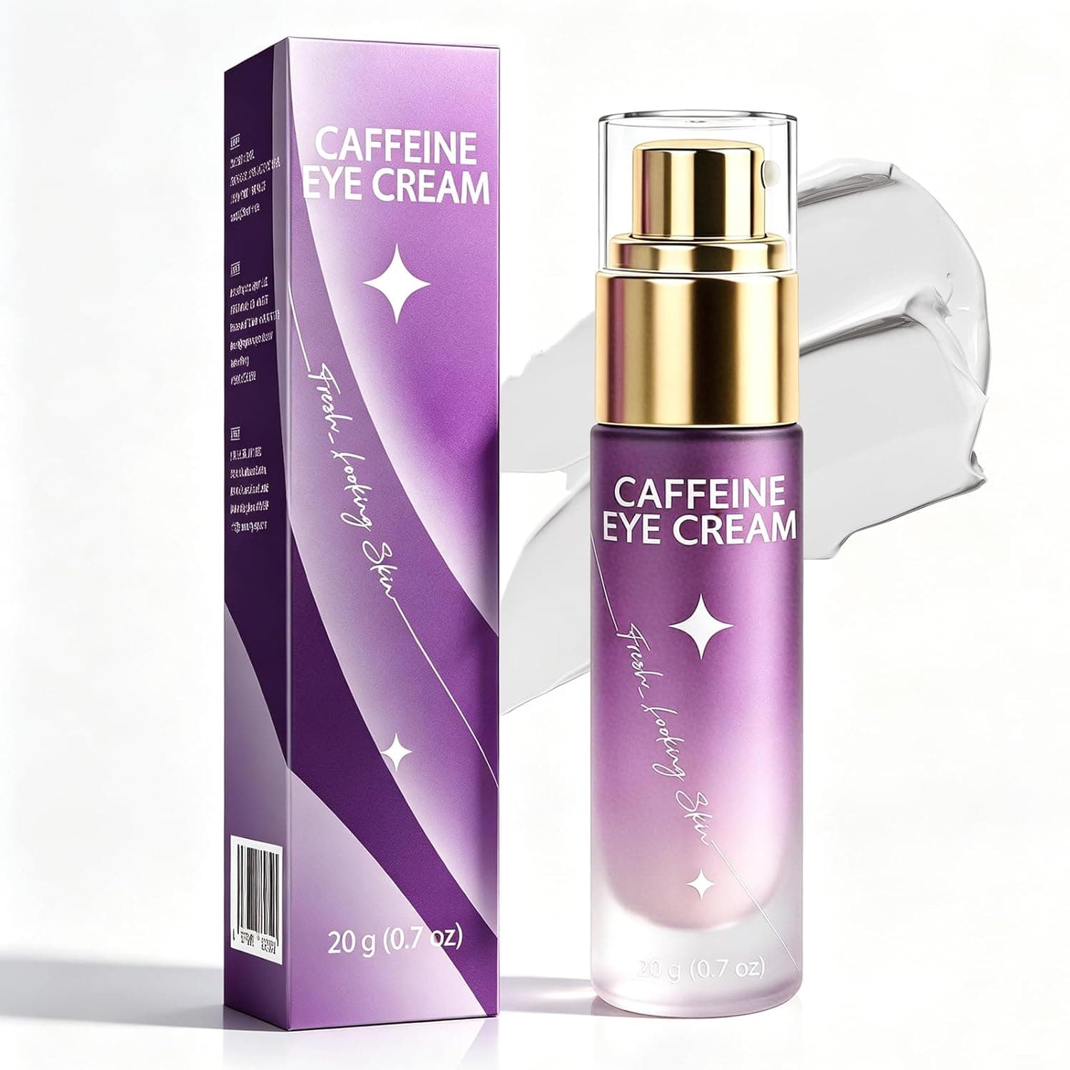 Caffeine Eye Cream with Hyaluronic Acid | For Puffiness & Dull Eyes, Brightens & Smooths Under Eye Area, Lightweight Daily Formula, Fresh Well-Rested Look - image 1