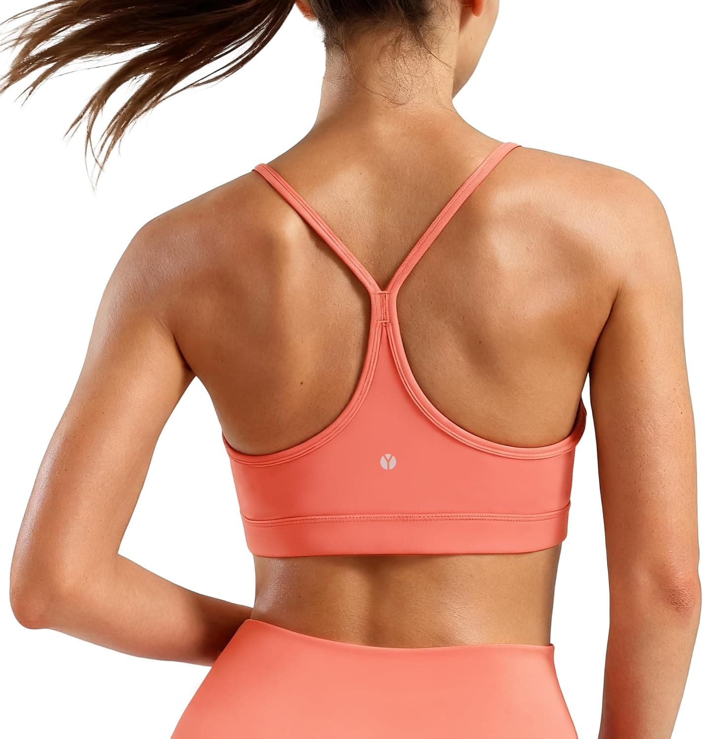 Women’s Sculpting Compression Sports Bra Y-Back Training Bra with Removable Pads Yoga Top - image 1