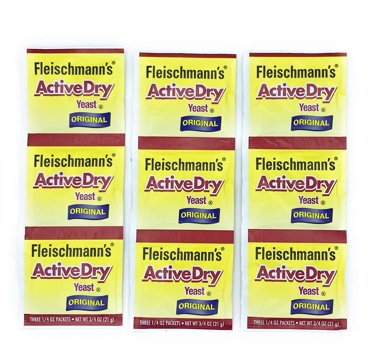 Fleischmann's Yeast, Active, Dry, 0.75-Ounce Packet (Pack of 9) - image 1