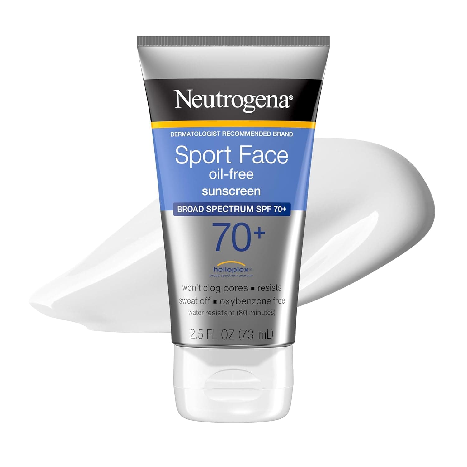 Neutrogena Sport Face Sunscreen SPF 70+ Oil-Free, Sweat & Water-Resistant