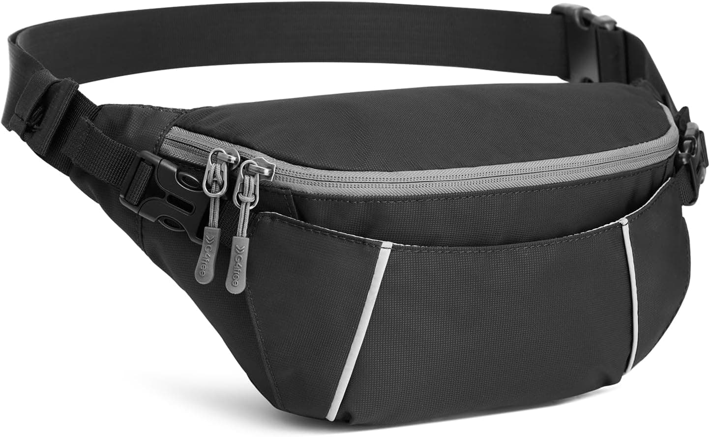 G4Free Fanny Pack for Men Crossbody Belt Bag Waist Pack with RFID Blocking Travel Hiking, Black - image 1