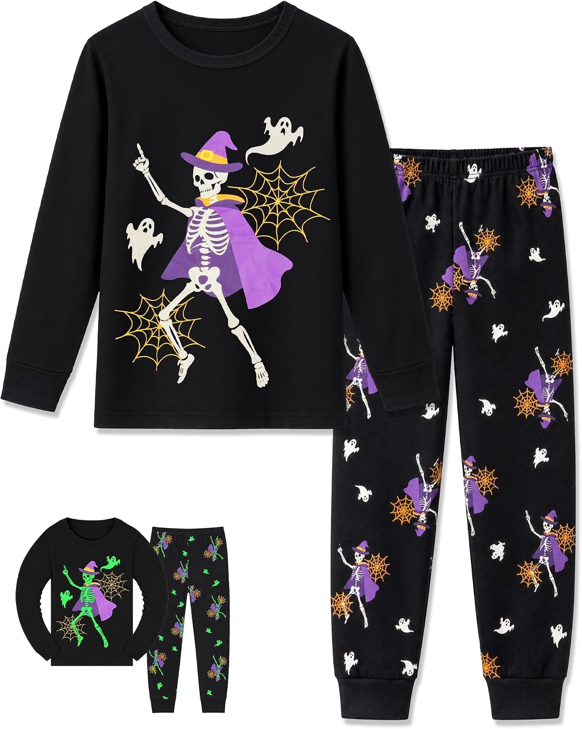 HONGTEYA Cotton Kids Toddler Clothes Set Long Sleeve for Boys Girls 3-8T