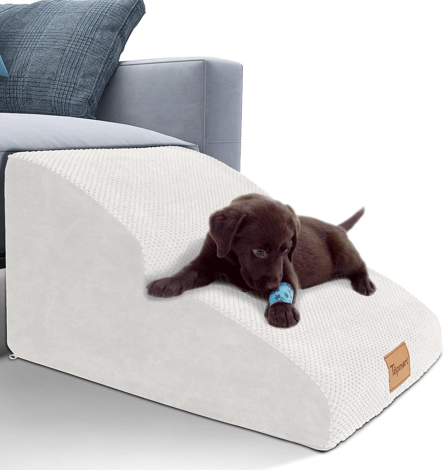 Topmart High Density Extended Foam Dog Ramp & Steps 2 Tiers, 11.8" High - image 1